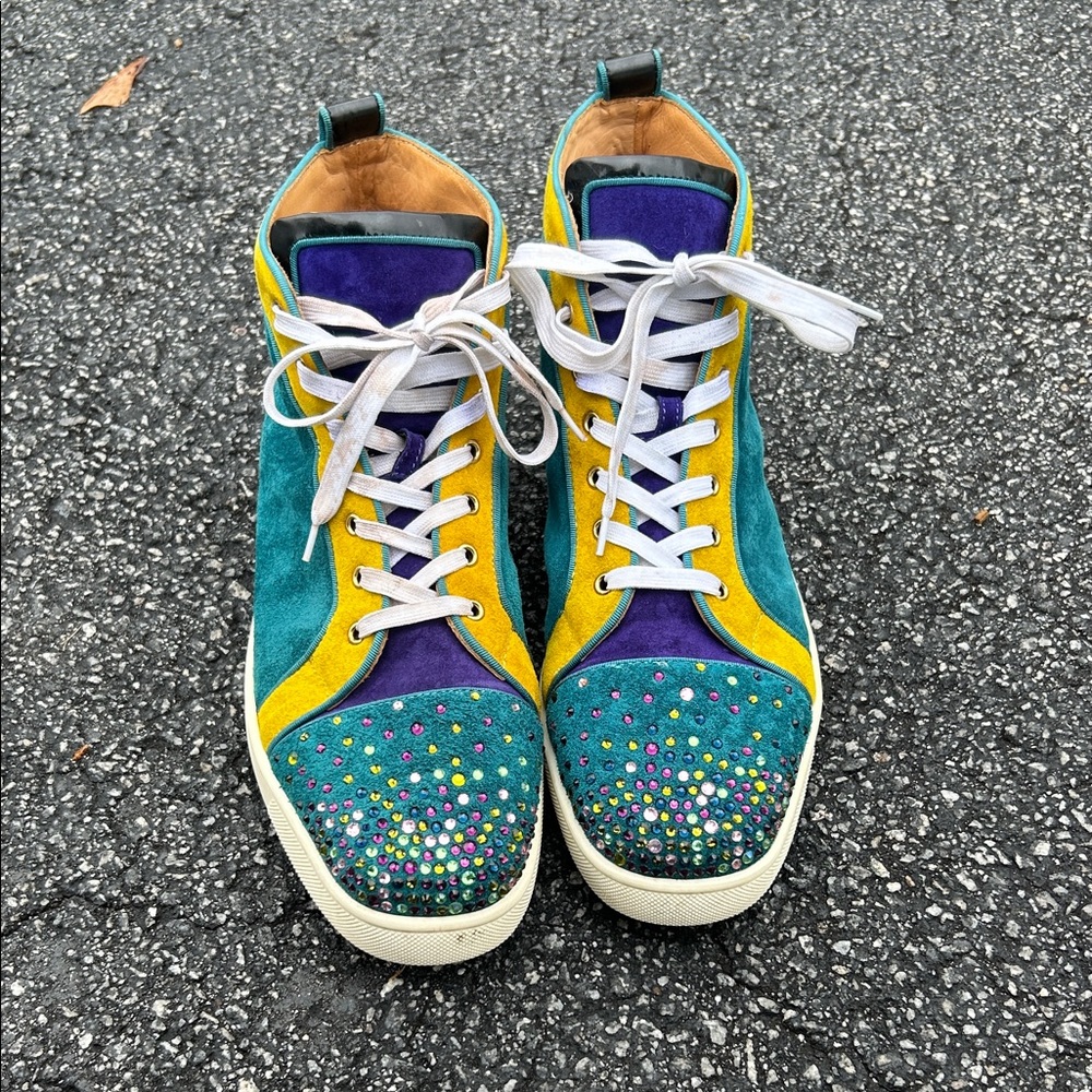 Christian Louboutin Multicolor High-Top Sneakers
